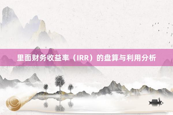 里面财务收益率（IRR）的盘算与利用分析